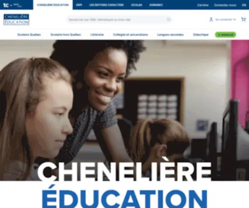 Cheneliere.ca(Chenelière Éducation) Screenshot