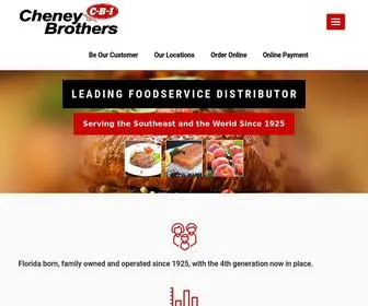 Cheneybrothers.com(Florida Food Distributor) Screenshot