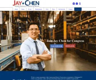 Chenforcongress.com(Jay Chen for California's 45) Screenshot