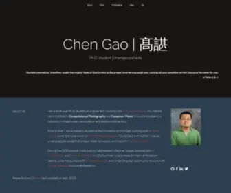 Chengao.vision(Personal page) Screenshot