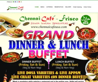 Chennaicafeusa.com(Chennai Café) Screenshot