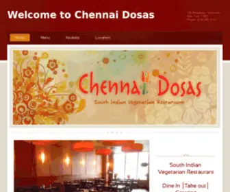 Chennaidosasny.com(Chennai Dosas) Screenshot