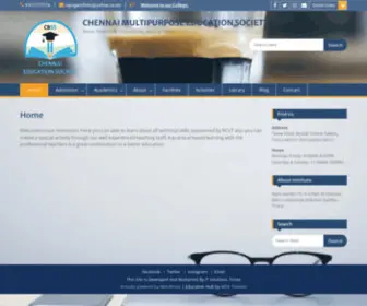 Chennaieducation.in(CHENNAI MULTIPURPOSE EDUCATION SOCIETY) Screenshot