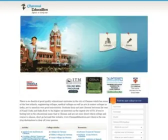 Chennaieducation.net(Chennai University) Screenshot