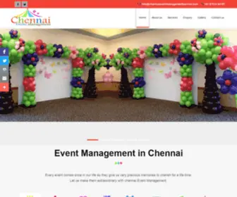 Chennaieventmanagementservice.com(Chennai Event Management) Screenshot