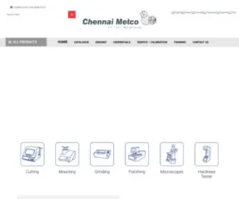 Chennaimetco.com(Metallography Industry) Screenshot