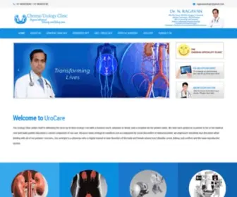 Chennaiurologyclinic.in(Dr. N. Ragavan completed his undergraduate medical education at SriRamachandra Medical College) Screenshot
