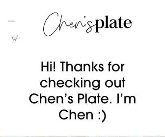 Chensplate.com(Chen's Plate) Screenshot