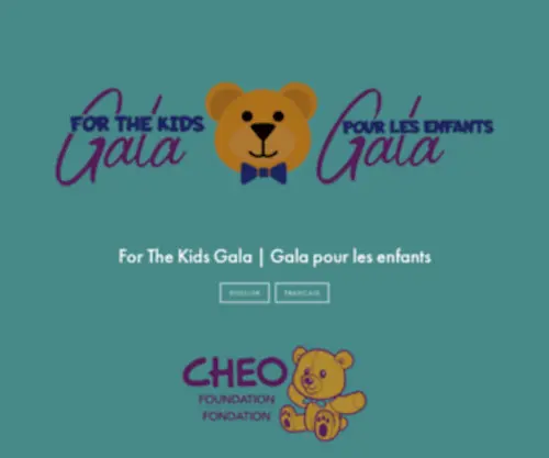 Cheoforthekids.com(For The Kids Gala) Screenshot