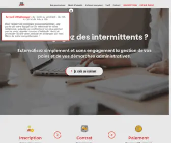Cheque-Intermittents.com(Cheque Intermittents) Screenshot