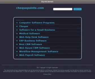 Chequepointe.com(Touch-Screen Point-Of-Service Software for Retail and Check Cashing) Screenshot