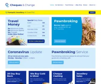 Chequesandchange.co.uk(Cheques and Change) Screenshot