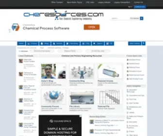 Cheresources.com(Chemical Engineering Resources) Screenshot