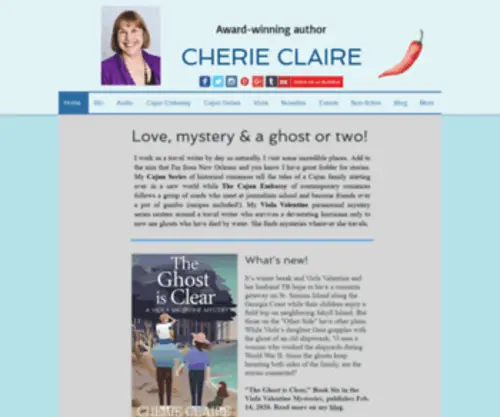 Cherieclaire.net(Louisiana Author Cherie Claire) Screenshot