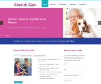 Cherishcarecambria.com(Cherish Care) Screenshot