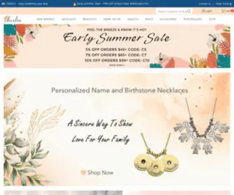 Cherlia.com(Personalized Jewelry) Screenshot