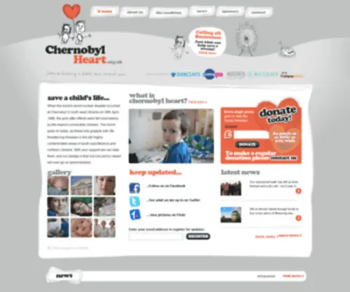 Chernobylheart.org.uk(Chernobyl charity Chernobyl Heart) Screenshot