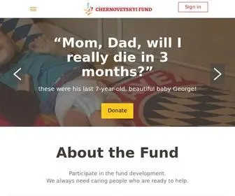 Chernovetskyifund.ge(საქველმოქმედო) Screenshot