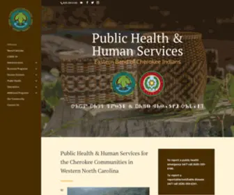 Cherokee-PHHS.com(Eastern Band of Cherokee Indians) Screenshot