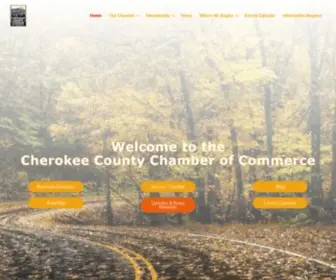 Cherokeecountychamber.com(Cherokee County Chamber of Commerce) Screenshot