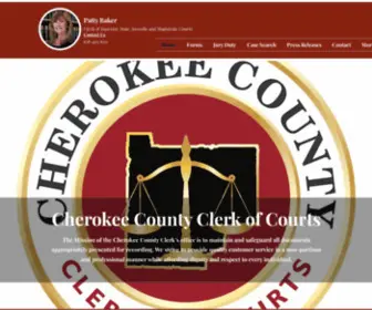 Cherokeecourtclerk.com(Cherokee County Clerk of Courts) Screenshot