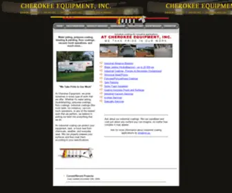 Cherokeeequipmentinc.com(Industrial coatings) Screenshot