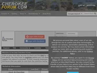 Cherokeeforum.com(Jeep Cherokee Forum) Screenshot