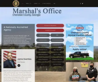 Cherokeegamarshal.org(Cherokee Marshal's Office) Screenshot