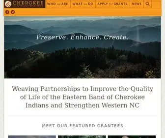 Cherokeepreservation.org(CPF) Screenshot