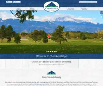 Cherokeeridgegolfcourse.com(Cherokee Ridge Golf Course) Screenshot