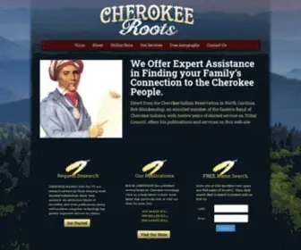 Cherokeeroots.com(Cherokee Name Search) Screenshot