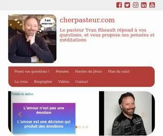 Cherpasteur.com(Le pasteur Yvan Rheault répond à vos questions) Screenshot