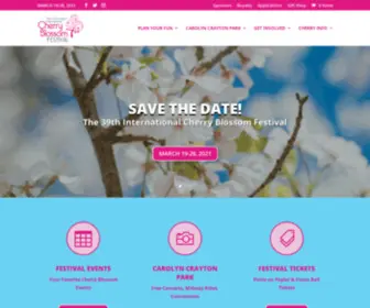 Cherryblossom.com(International Cherry Blossom Festival) Screenshot