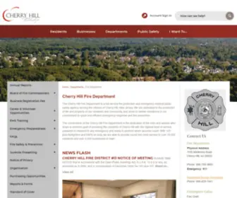 Cherryhillfire.org(Cherry Hill Fire Department) Screenshot