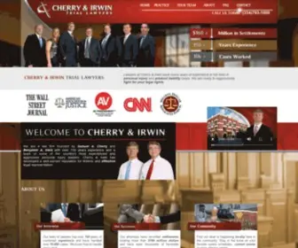 Cherryirwin.com(Cherry & Irwin Trial Lawyers) Screenshot