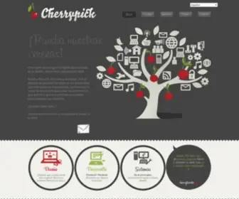 Cherrypick.es(Cherrypick somos un grupo de trabajo dedicado al desarrollo y diseño Web. Nuestra filosofía) Screenshot