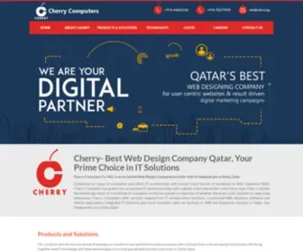 Cherry.qa(Best web design company in Qatar) Screenshot