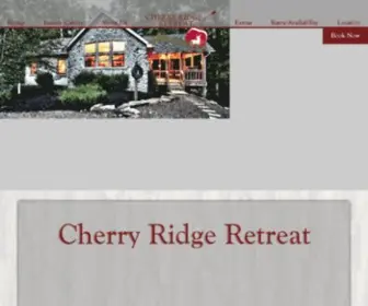 Cherryridgeretreat.com(Luxury Cabin Rentals in Hocking Hills) Screenshot