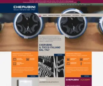 Cherubini.it(Produzione motori elettrici e accessori meccanici per tende e avvolgibili) Screenshot
