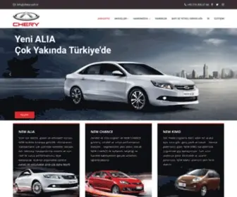 Chery.com.tr(Chery Türkiye) Screenshot
