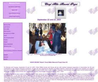 Cheryldcmemorial.org(Home Page of the Cheryl Miller Memorial Project) Screenshot