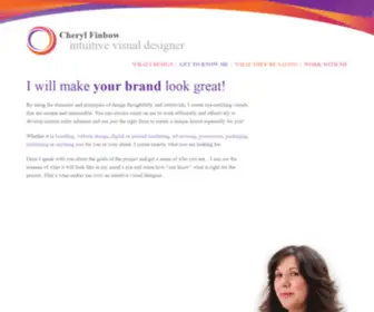 Cherylfinbow.com(Intuitive Visual Designer) Screenshot