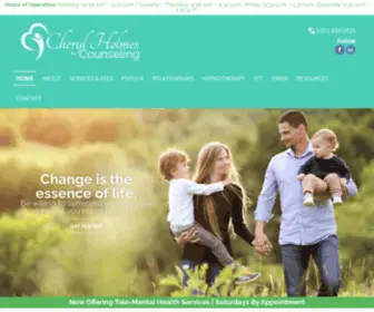 Cherylholmescounseling.com(Counseling Services) Screenshot