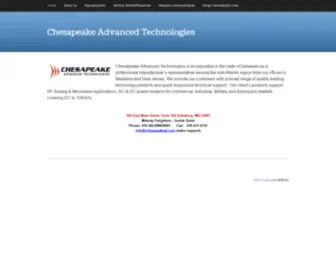 Chesapeakeat.com(Chesapeake Advanced Technologies) Screenshot