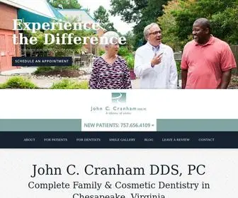 Chesapeakecenterforcompletedentistry.com(Dentist in Chesapeake VA) Screenshot