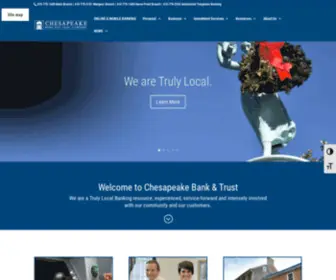 Chesapeaketrust.com(Chesapeake Bank and Trust) Screenshot