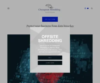 Chesapeakshredding.com(Chesapeak Shredding) Screenshot