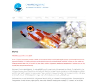 Cheshireaquatics.co.uk(Tel) Screenshot