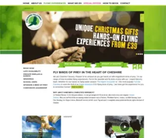 Cheshirefalconry.com(Falconry, Birds of Prey Centre) Screenshot