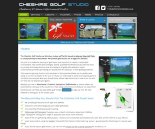 Cheshiregolfstudio.co.uk(Cheshire Golf Studio) Screenshot